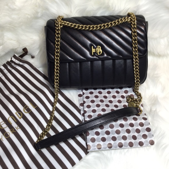 ‼️SOLD‼️Henri Bendel 712 Shoulder Bag 🖤 Leather - Picture 4 of 8